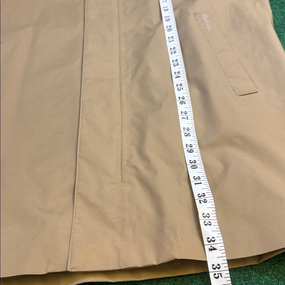 Barbour Bromar/ Weatherproof Men's Trench Overcoat/Jacket (Tan / Size Medium) - Picture 6 of 7